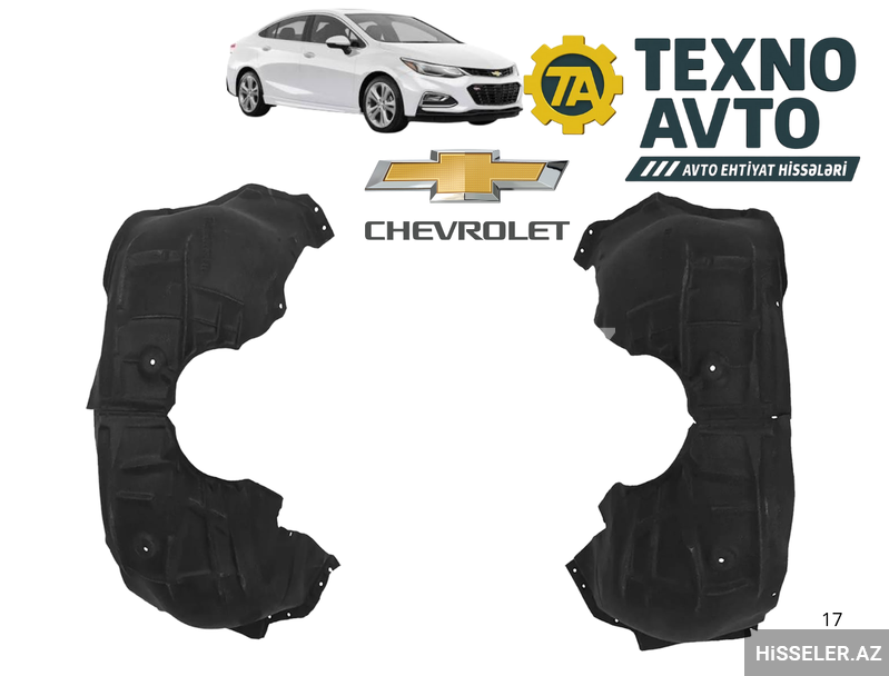 Chevrolet Cruze 2016-2020 - Qanad Altlığı Chevrolet Cruze 2016-2020 - Qanad Altlığı