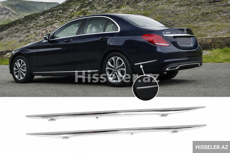 Mercedes W205 C300 arxa Bufer nikeli (xromu) Mercedes W205 C300 arxa Bufer nikeli (xromu)