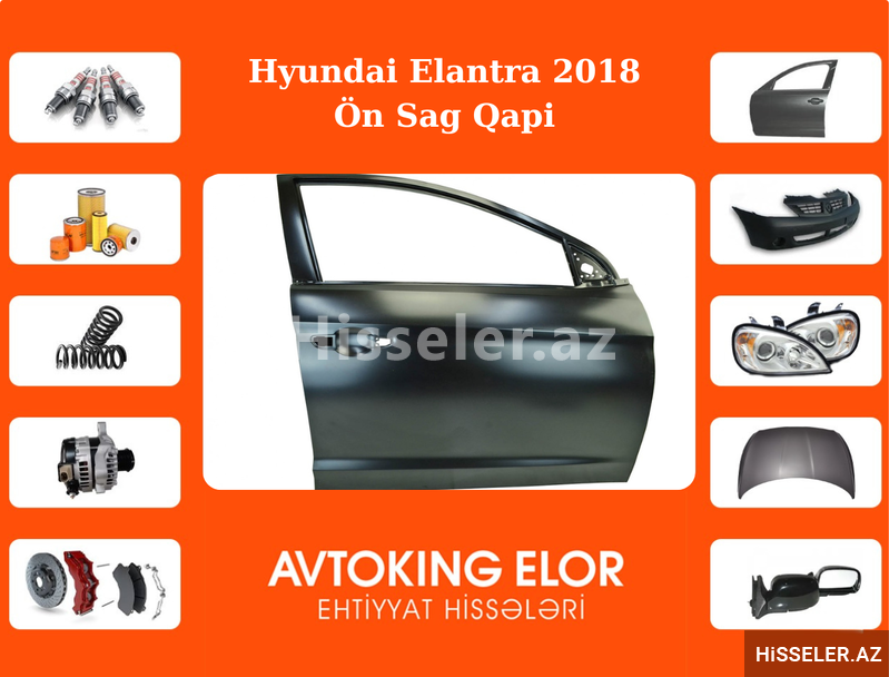 Hyundai Elantra 2018 ön sağ qapı Hyundai Elantra 2018 ön sağ qapı