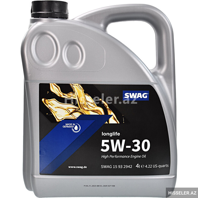 Swag Mühərrik Yağı 5w-30 (15932942) – 4l Tam Sintetik Swag Mühərrik Yağı 5w-30 (15932942) – 4l Tam Sintetik