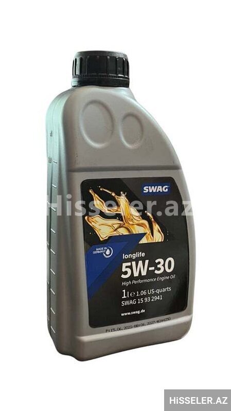 Swag 5w-30 Mühərrik Yağı (15932941) – 1l Tam Sintetik Swag 5w-30 Mühərrik Yağı (15932941) – 1l Tam Sintetik