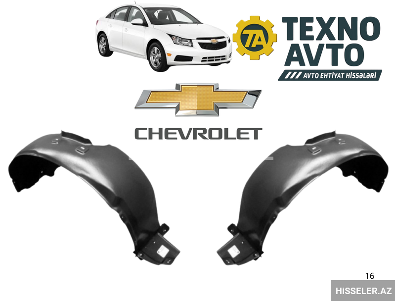 Chevrolet Cruze 2009-2015 - Qanad Altlığı Chevrolet Cruze 2009-2015 - Qanad Altlığı