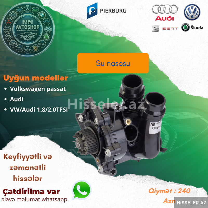 Volkswagen passat su nasosu Volkswagen passat su nasosu