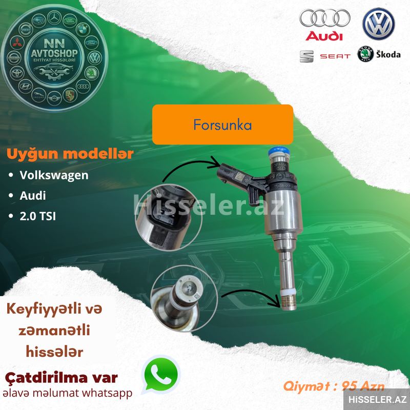 Audi 2.0 tsi motor forsunka Audi 2.0 tsi motor forsunka