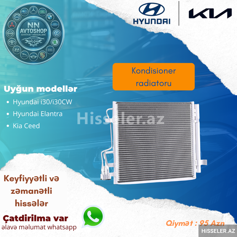 Hyundai I30 kondisioner radiatoru Hyundai I30 kondisioner radiatoru