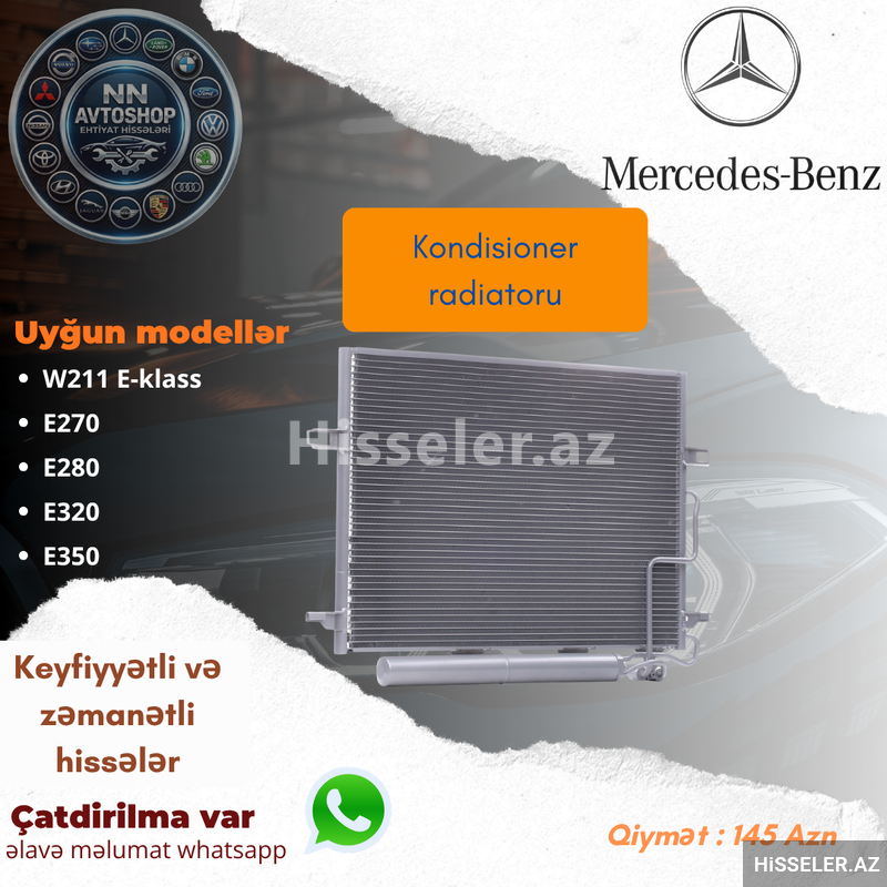 Mercedes-Benz kondisioner radiator Mercedes-Benz kondisioner radiator