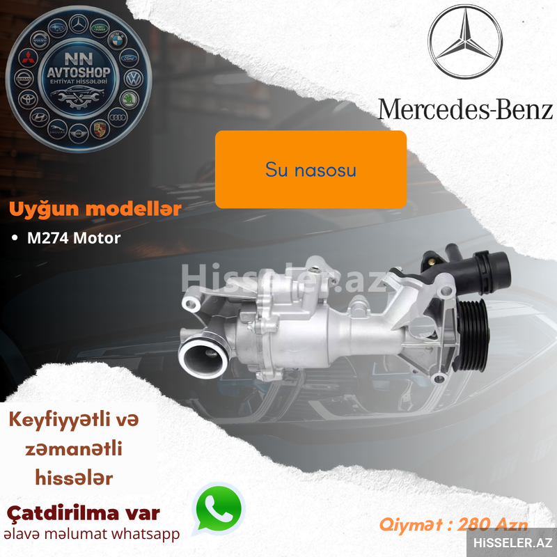 Mercedes-Benz m274 su nasosu Mercedes-Benz m274 su nasosu