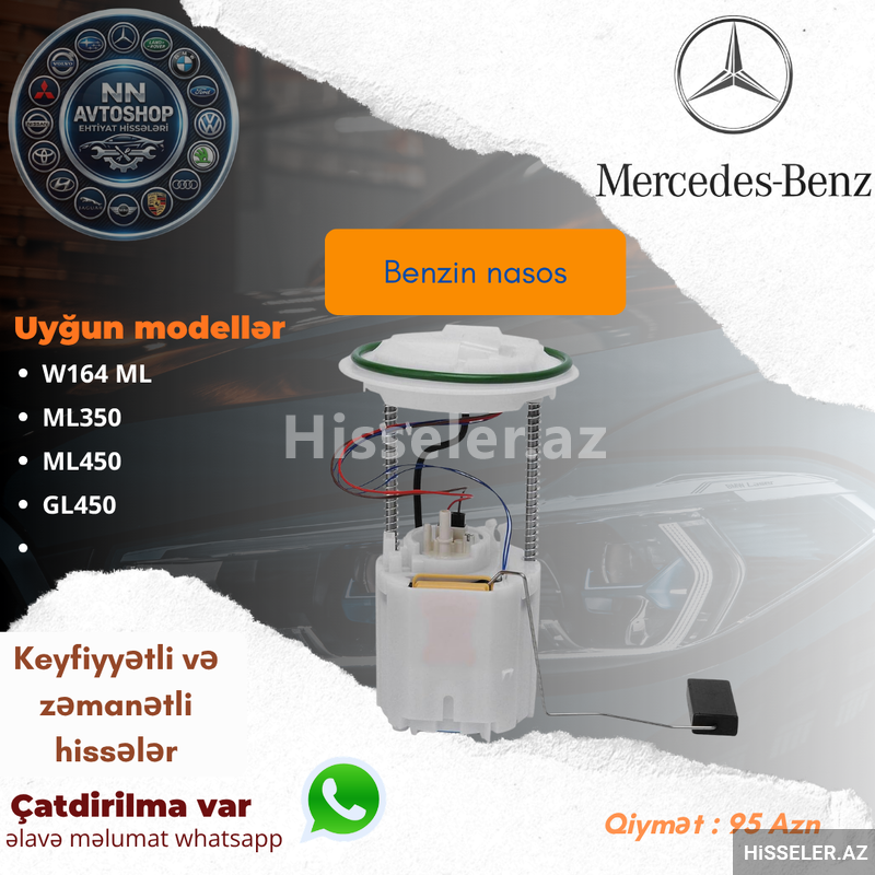 Mercedes-Benz w164 ml benzin nasos Mercedes-Benz w164 ml benzin nasos