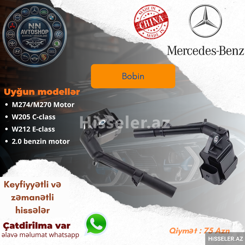 Mercedes-Benz m274/m270 motor bobin Mercedes-Benz m274/m270 motor bobin
