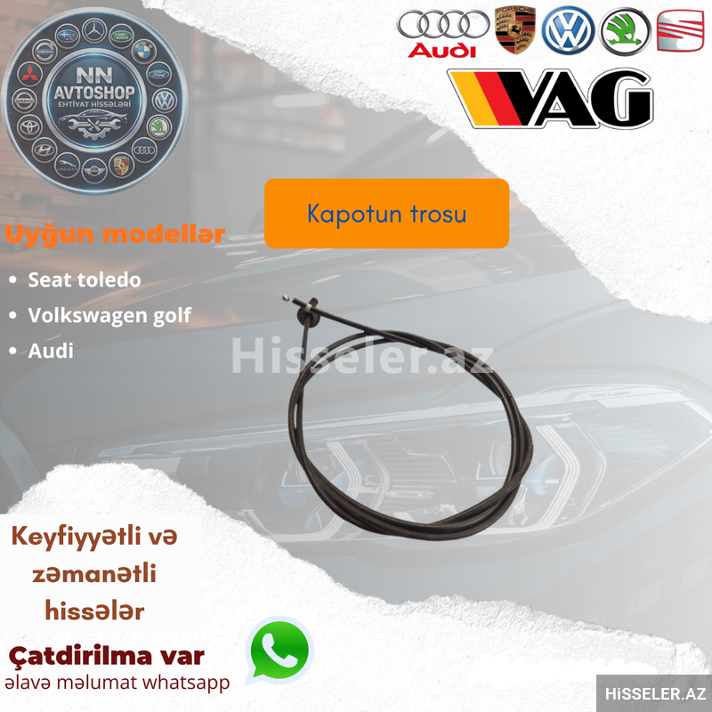Seat Toledo Kapot Trosu Seat Toledo Kapot Trosu