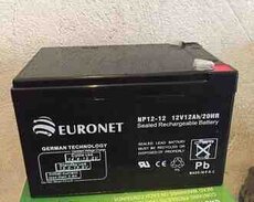 Akkumulyator Euronet 12 v 12 ah