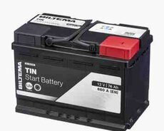 Tİn start battery 12volt 74amper 660A(en)