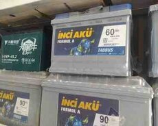İnci aku 12 v 60 AH akkumulyatoru