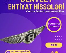 Bentley Ehtiyat Hisselerinin Satisi Movcuddur