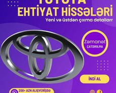 Toyota Ehtiyat Hisselerinin satisi movcuddur