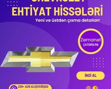 Chevrolet Ehtiyat Hisselerinin satisi movcuddur