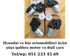 Hyundai və Kia avtomobilləri üçün şüşə qaldıra motor və dişl