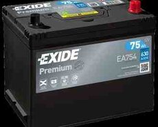 Akkumulyator EXIDE Premium 75 Ah R+ EA754