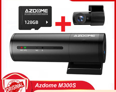 Videoregitsrator Azdome M300s + 128gb kart + arxa kamera