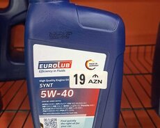 eurolub synt 5w-40 1litr mühərrik yağı