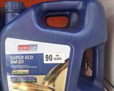 eurolub super eco 0w-20 4litr mühərrik yağı