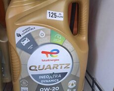 total energies quartz ineoxtra 0w-20 5litr mühərrik yağı