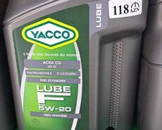 yacco lube f 5w-20 5litr mühərrik yağı