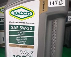 yacco sae 5w-30 vx 1000 5litr mühərrik yağı