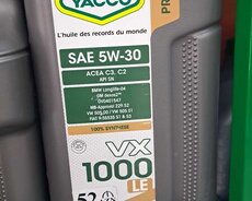 yacco 5w-30 vx 1000 2litr mühərrik yağı