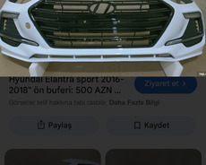Elantra 2017 sport bufer