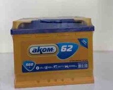 Akkumulyator AKOM 62 EVRO 12V 62Ah 560A