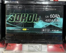 60 Ah Sokol akkumlyatoru