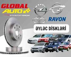 Opel, Daewoo və Ravon əyləc diskləri