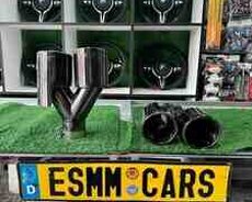 M qara xrom 90mm səsboğucu başlığı