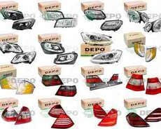 Mercedes fara və stop işıqları