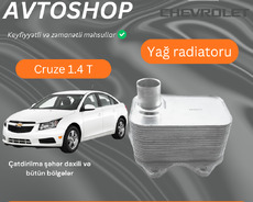 Chevrolet Cruze 1.4 turbo yag soyuducu