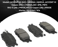 Hyundai Accent Kia Rio Qabaq Naklatka