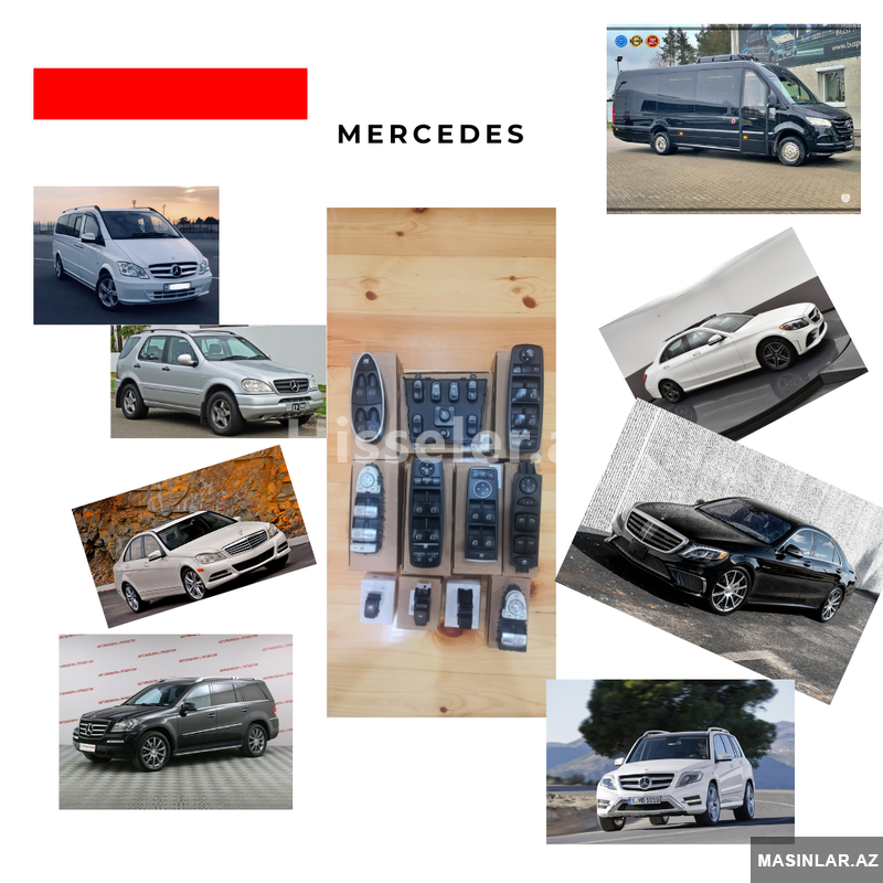 Mercedes üçün şüşə qaldıran blok satılır Mercedes üçün şüşə qaldıran blok satılır